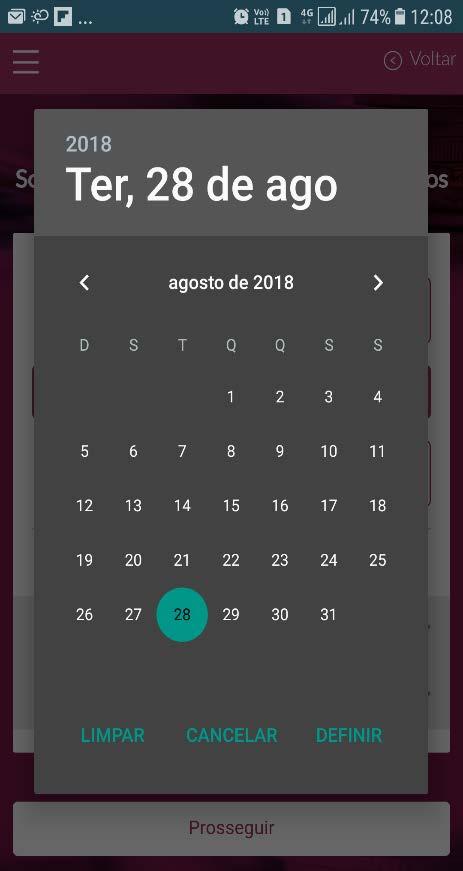 APLICATIVO MOBILE - SOLICITAÇÃO DE REEMBOLSO DE MEDICAMENTO Passo 4: