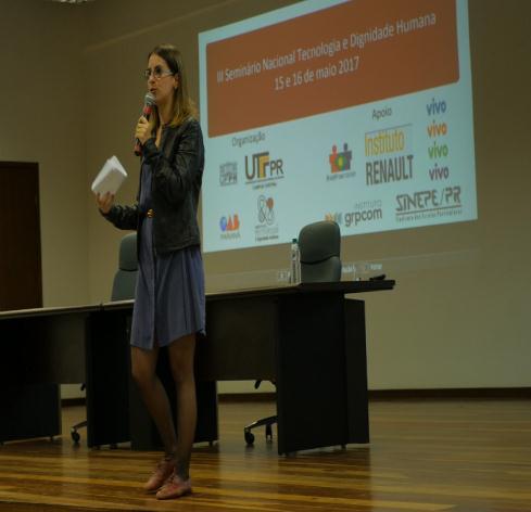 O evento contou com 12 palestrantes renomados na área de tecnologias e dignidade humana, do Estados da Bahia (Juliana Cunha), São Paulo (Sylvia Enck Meira e Dirceu Rodrigues Alves Junior),