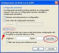 3) Na janela aberta, dirija-se para a aba conexões e depois clique em Configurações de LAN 4) Na janela Configurações
