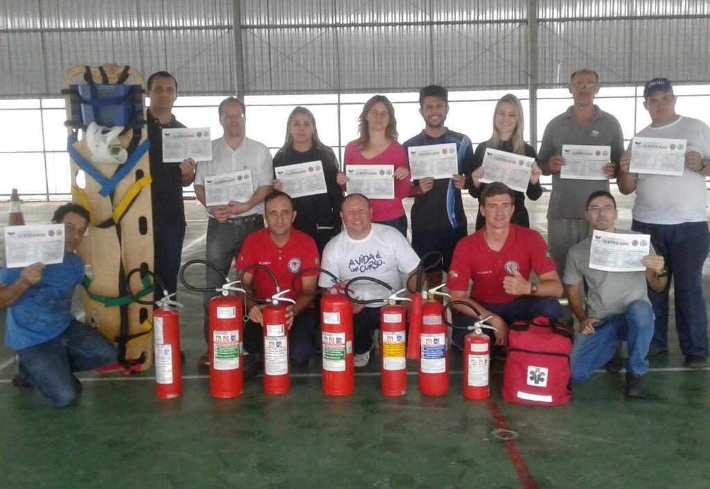 Voluntários formada em Biguaçu,