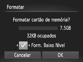 concluída] é apresentada. Prima o botão m.