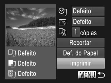 Imprimir Imagens Aceda ao ecrã de impressão. Prima o botão m, escolha c no menu e prima novamente o botão m. Imprima a imagem.