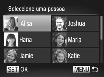 Utilizar ID Rosto Substituir e Adicionar Informações de Rosto Pode substituir as informações de rosto existentes por novas informações de rosto.