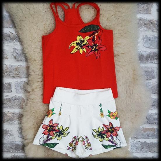 Conj. Regata e Short Brocado Tam