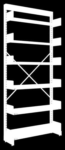 Com reforço Com reforço Modelo: EBS-1 N de prateleiras 5 1980 mm 1040