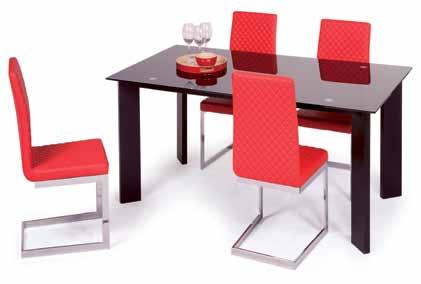 mesas e cadeiras Mesa extensível 120/240x75x90 Trieste cor wengué,