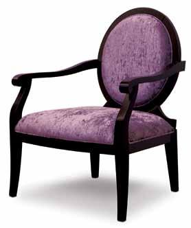 000 Cadeira Opal cor wengué, cerejeira/ estofo tecido creme, cód.