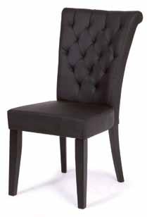 900 Cadeira KRCS437 estrutura metal cromado/ estofo pele sintética, cores