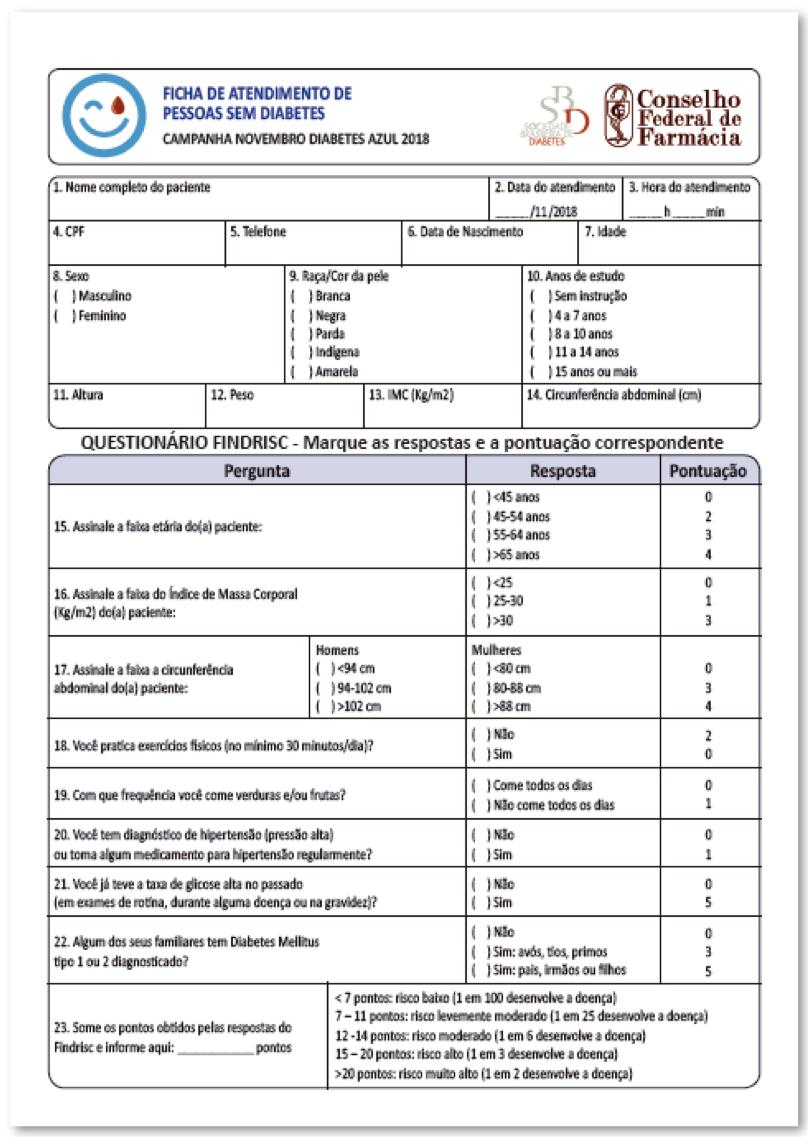 de forma completa a cada atendimento, em uma