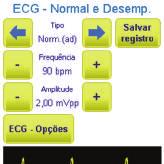 oximetria Hs30 F simulador de ecg, oximetria, respiração