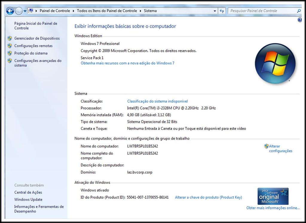 Configuração do modo de exibição de compatibilidade INSTRUÇÕES: COMO IDENTIFICAR A VERSÃO DO SEU WINDOWS EXPLORER: 1.