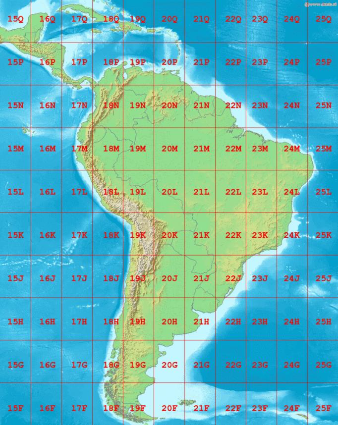 Sistema Universal Transversal de Mercator (Coordenadas plano-retangulares) Muito