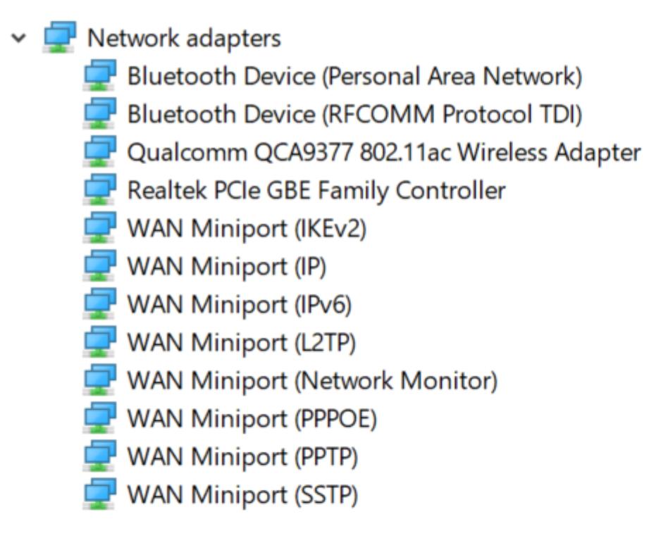 Controladores de rede Instale os controladores WLAN e Bluetooth do site de