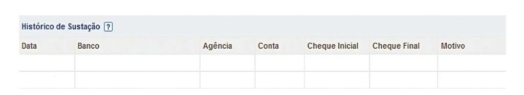 São exibidas informações de data da ocorrência de roubo ou extravio, número e tipo do documento e telefone do titular, com