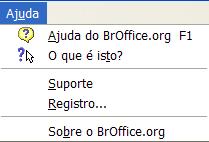 11. Menu ferramentas: a. Otografia e gramática...: Não verifica gramática, somente ortografia; b. Idioma: Não permite a tradução de texto. 12.