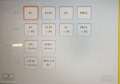 Controlado PS/ + Backup Pressão Suporte APRV /Bifásico VM com alivio da pressão Bilevel PC P.