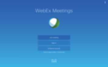 Internet e rede WebEx Use essa aplicação para receber e participar de teleconferências. Você pode usar varias funções, tais como compartilhamento de conteúdo e reunião de vídeo HD.