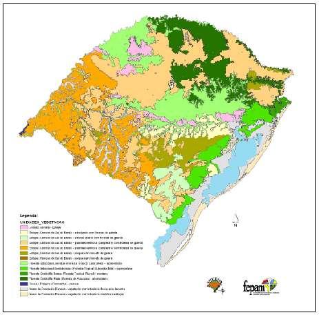 Figura 63: Mapa das Fitorregiões do Estado Fonte: FEPAM (2011) 3.7.3.4 Pedologia Seu solo é classificado como: cambissolos, argissolos, neossolos, nitossolos e chernossolos.