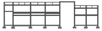 112 apoio simples na base da coluna da direita. Os três modelos comparados são exibidos na Figura 5. Figura 5 - (a) Modelo 1; (b) Modelo 2; (c) Modelo 3.