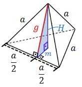 APÓTEMA DE TRIÂNGULO EQUILÁTERO A apótema de um triângulo equilátero é igual a 1 3 da medida da sua altura.