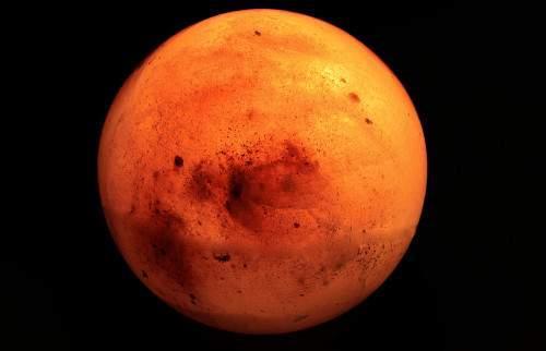 O planeta Marte é o quarto planeta a partir do Sol.
