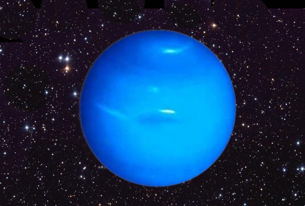 Netuno é um planeta azul.