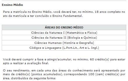 No passo 2 o candidato terá