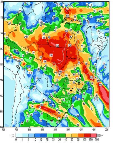 8 Figura 9 Precipitação Prevista Acumulada - Fonte ONS Figura 10 Precipitação Observada Acumulada