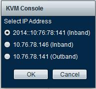 KVM: Os endereços que são atribuídos ao perfil do serviço tomam a precedência sobre os endereços que são atribuídos ao hardware do servidor através da aba do equipamento.