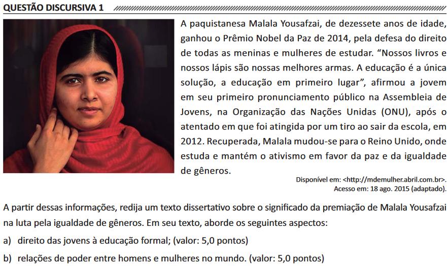 Formação Geral PADRÃO DE RESPOSTA O estudante deve elaborar um texto dissertativo que contemple alguns dos seguintes argumentos e exemplos possíveis: Item a: Caminhos para condução das respostas a