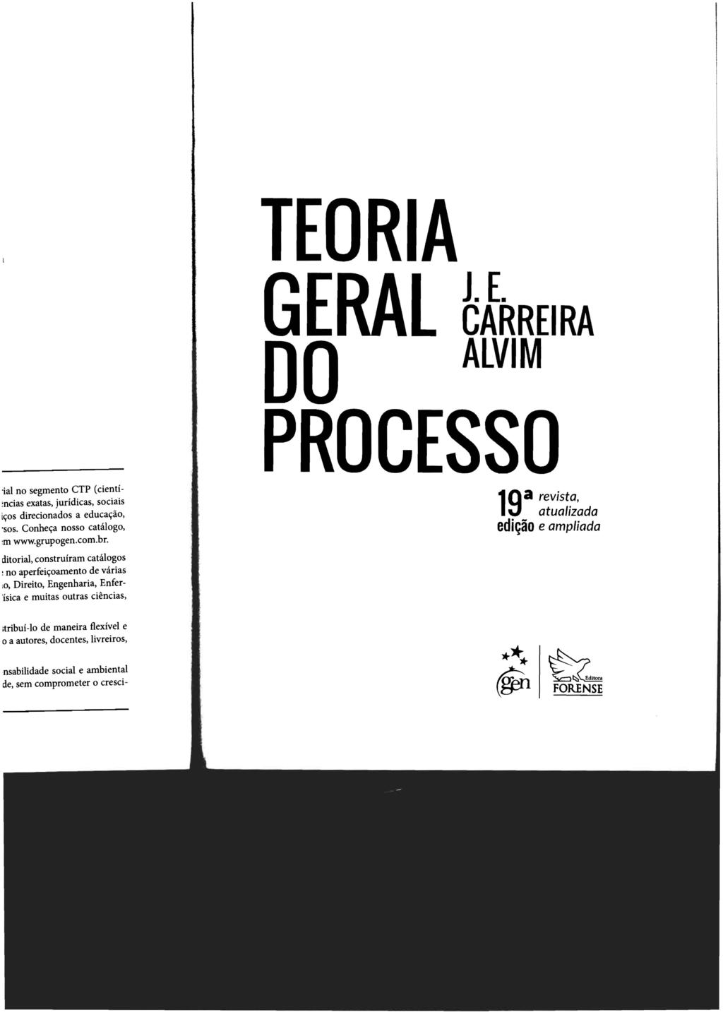 TEORIA GERAL ~IRREIRA DO ALVIM PROCESSO 19 a