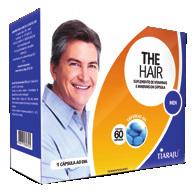 FÓRMULA EXCLUSIVA THE HAIR MEN Sua formulação contém os nutrientes essenciais que auxiliam na redução da queda de cabelo e no fortalecimento dos fios.