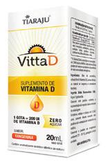 VITTA D Suplemento de vitamina D em gotas. A vitamina D é essencial para o equilíbrio do organismo.