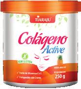 200 g Sabor Laranja Sabor Abacaxi COLÁGENO ACTIVE Une os benefícios do colágeno hidrolisado e das fibras