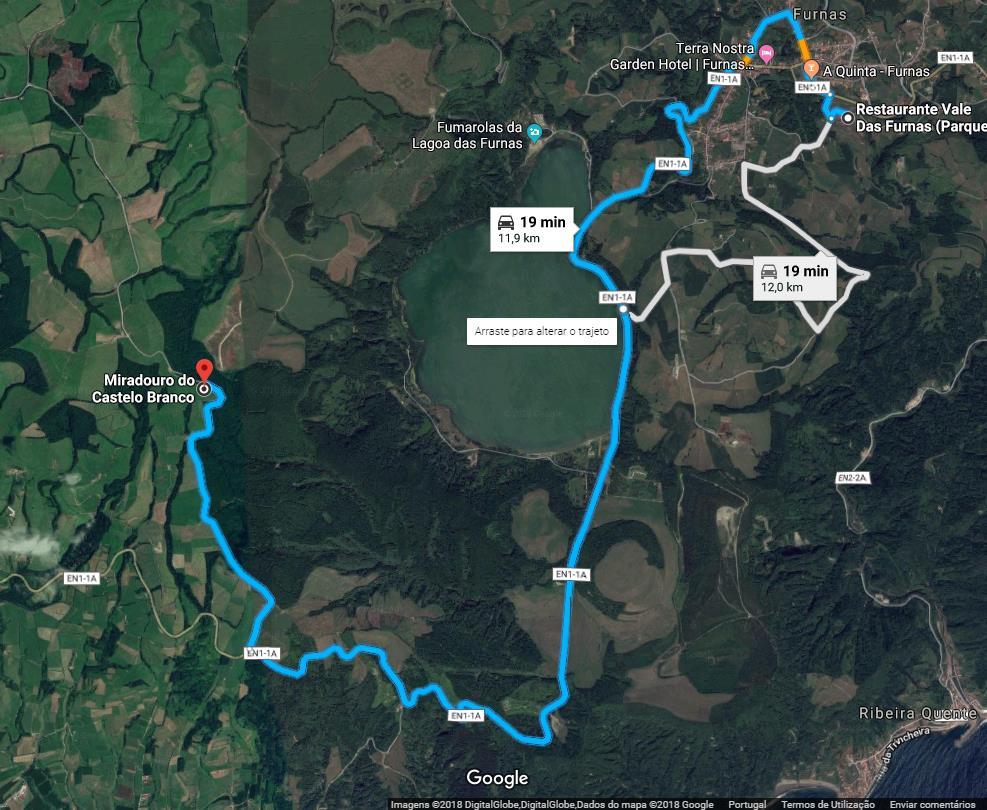 9B PAC6 Furnas PAC7 Castelo Branco (antes deste pontos podem ainda ver os atletas na entrada da Lagoa das Furnas) 37.754275, -25.355403 11.