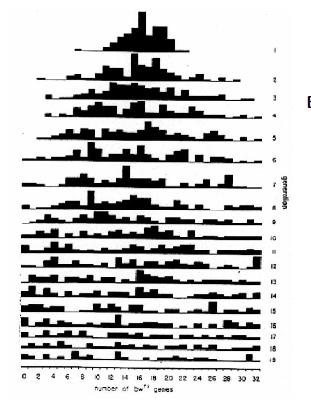 A deriva é um processo bem documentado: Evidências experimentais Início Buri, 1956 107