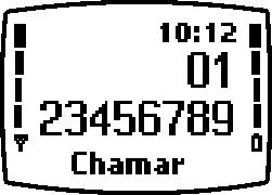 3. Funções gerais Efectuar uma chamada 1. Com o visor em branco, introduza o número de telefone, incluindo o indicativo de área, utilizando as teclas a. O texto Menu muda para Chamar.