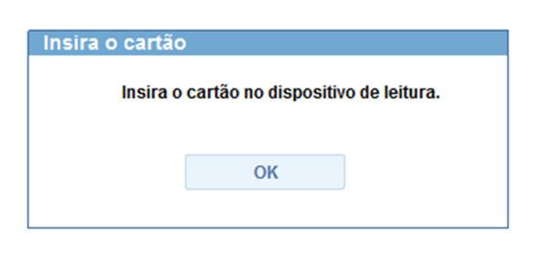 Nas situações em que o cartão está com problemas no chip e não é possível efetuar a leitura dos