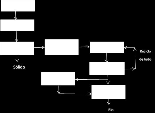 Figura 3. Fluxograma do tratamento de efluente por Lodo Ativado. Fonte: Elaborado pelos autores.