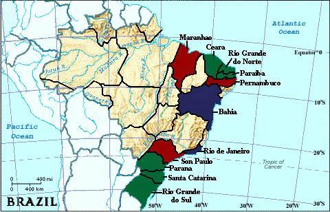 Mapa Brasileiro de Ataques Confirmados Ocorrência 0 1-3 4-6 7 + Ataques e fatalidades entre 1920 e 2004 (Brasil) Estado Total de ataques Ataques fatais PE 49 17 ALGUMAS RELAÇÕES.