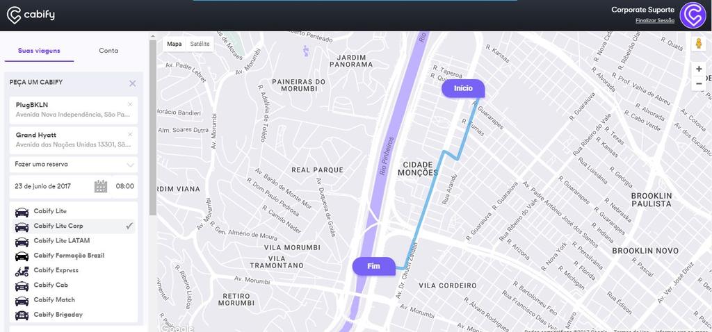 Peça um Cabify Selecione se a corrida é imediatamente ou para Fazer uma reserva Para fazer uma