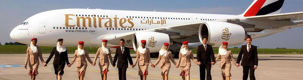 Parceria com Emirates A Emirates, eleita a melhor companhia aérea internacional do mundo*, é uma conectora global fundada em 1985, conhecida pela incomparável recepção e foco na experiência do