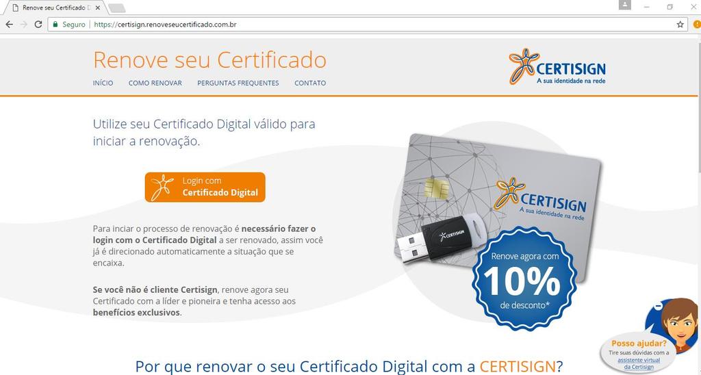 4/24 4. SOLICITAÇÃO DA RENOVAÇÃO DO CERTIFICADO DIGITAL 4.1.