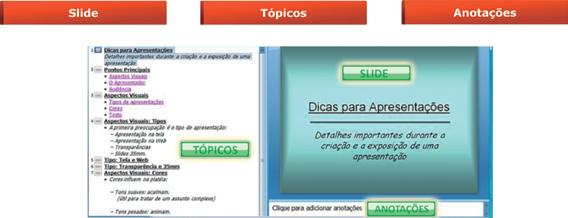 Vamos conhecer melhor estes itens: Slide O slide é a página de apresentação.