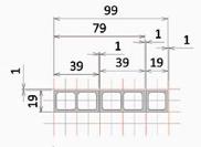 44 de blocos que será utilizada na construção. Dessa maneira, deve-se definir a família da unidade como ponto inicial para o projeto.
