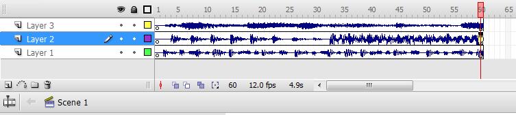O que acontece ao som quando publica o filme? A. O som que é ouvido é o do layer no topo (Layer 3) B.