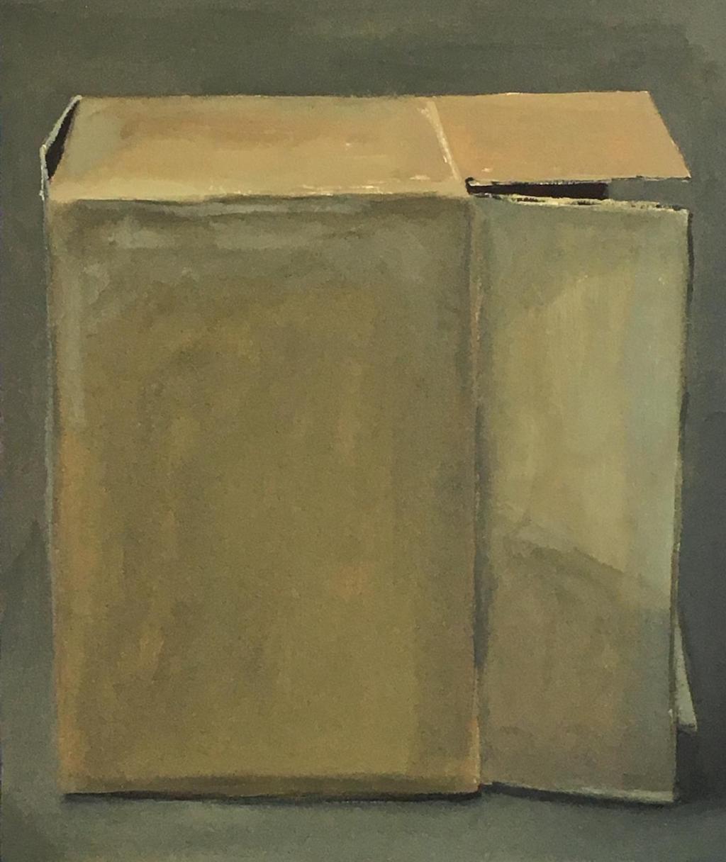 Caixa de lado, 2017, óleo sobre