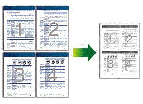 Seleções do menu Formato da Página Opções Faça cópias N em ou em ID. 4 em Cópia lados Selecione esta opção para imprimir a cópia em ambos os lados do papel.