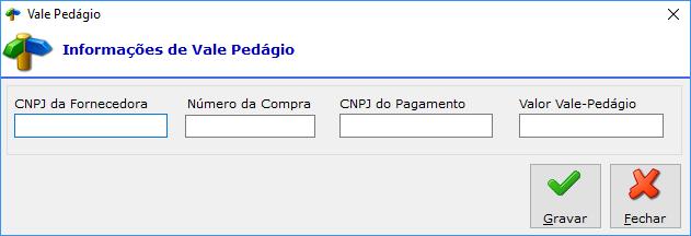 NUMERO DA COMPRA: número do comprovante de compra do vale pedágio fornecido para cada veículo ou