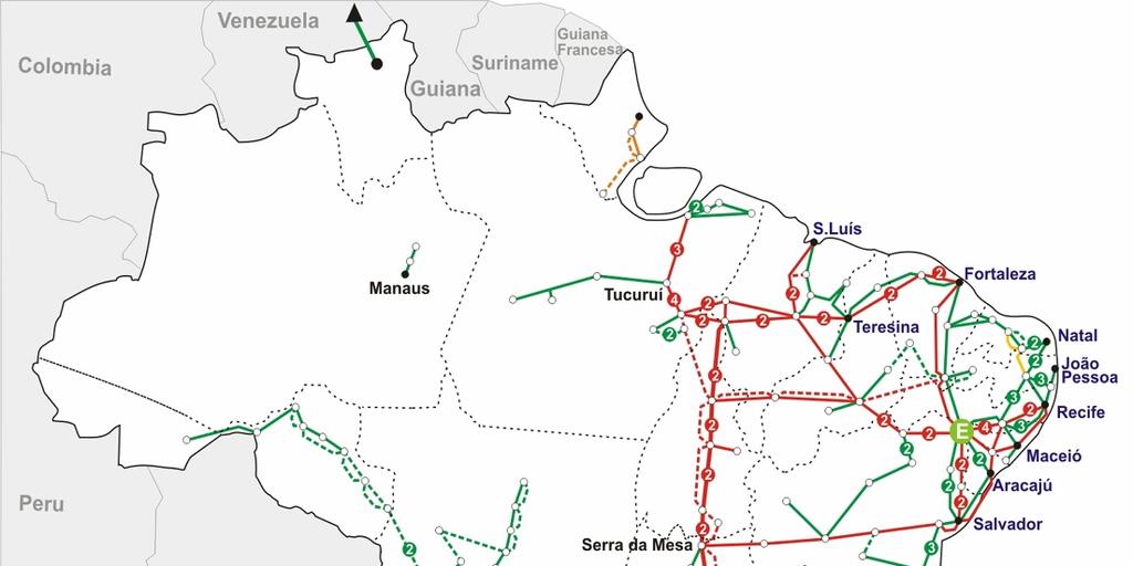 27 Figura 1.1 Sistema Interligado Nacional horizonte 2009 com a previsão de interligação do sistema Acre-Rondônia [3] O controle de tensão do SIN é hoje feito de duas formas: i.